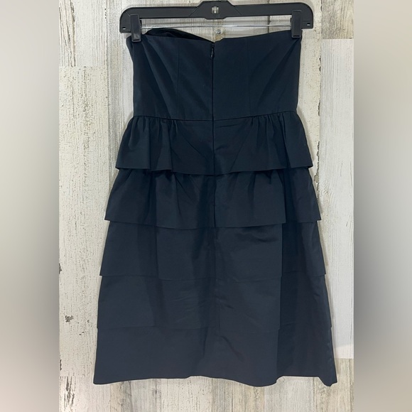 J.Crew Factory Cocktail Strapless Mini Little Black Party Dress Layer Size 0 - Picture 9 of 11